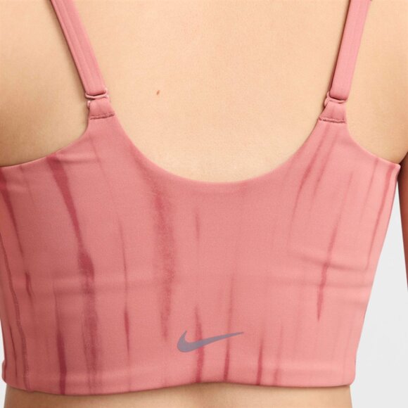 NWT New Nike One Womens Lightly Lined Longline Printed Small S Sports Bra Top - Picture 2 of 6